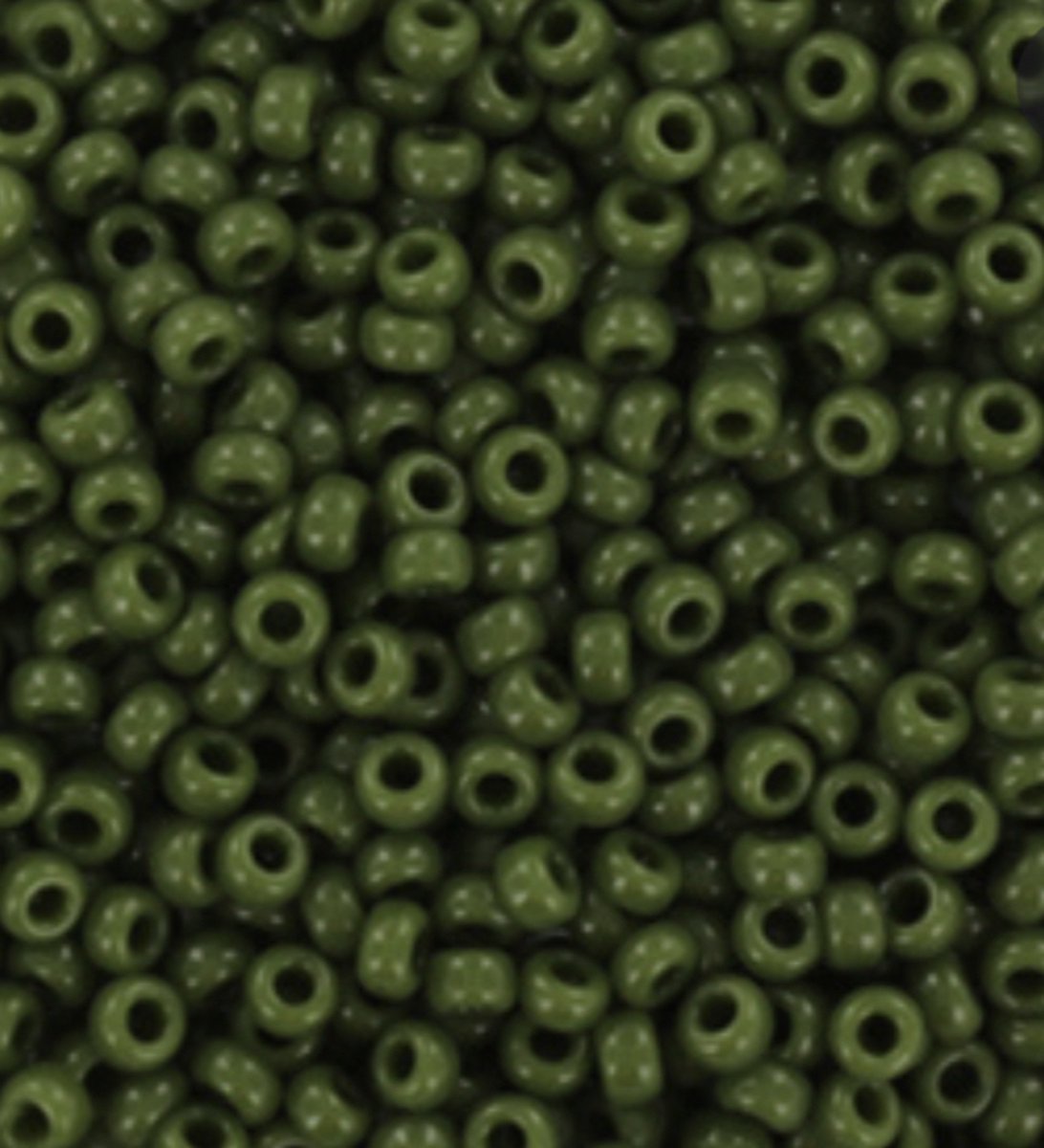 11-501 | Miyuki rocailles seed beeds 11/0 Opaque Avocado Green | Glas kralen | Avocado Groen | 11-501